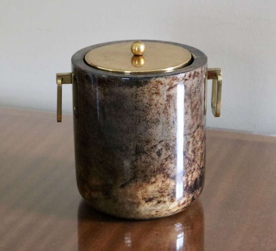 Aldo Tura Goatskin Ice Bucket