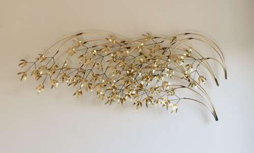 Brass and Metal Wall Sculpture