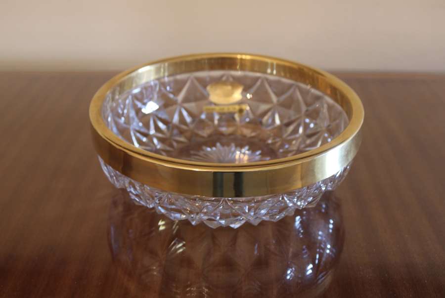 Val St Lambert Crystal Bowl