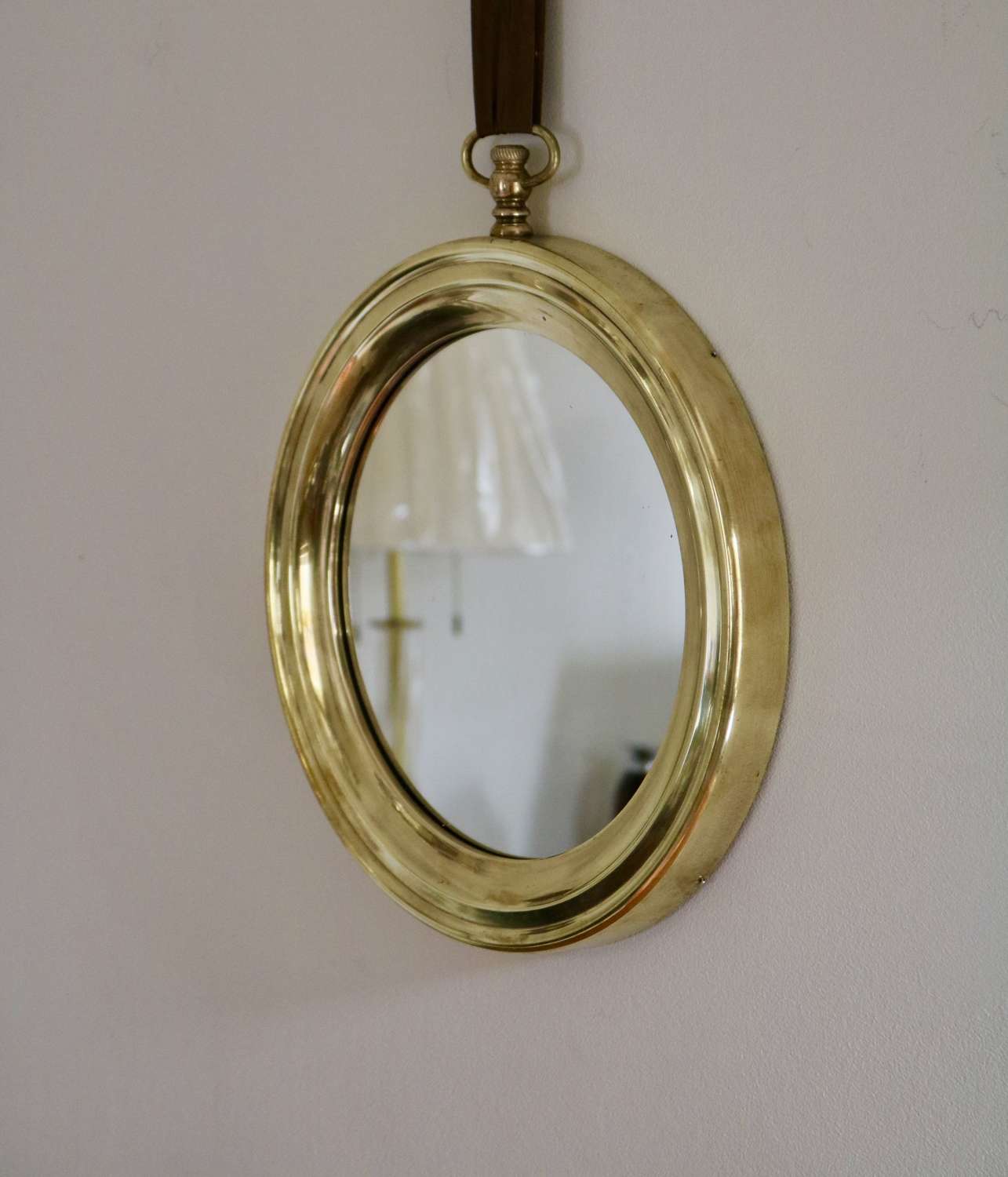 Pocket Watch Brass Italian Mirror
