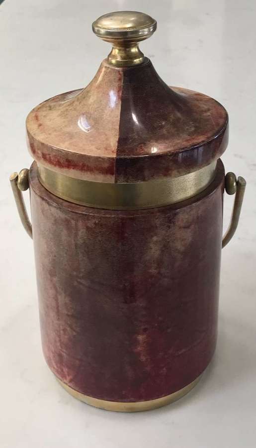 Aldo Tura goatskin ice bucket