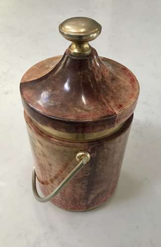 Aldo Tura goatskin ice bucket