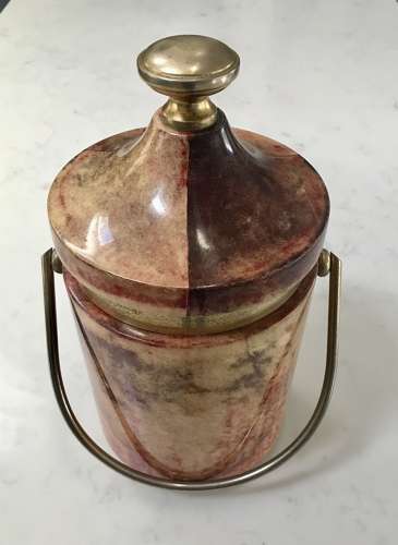 Aldo Tura goatskin ice bucket