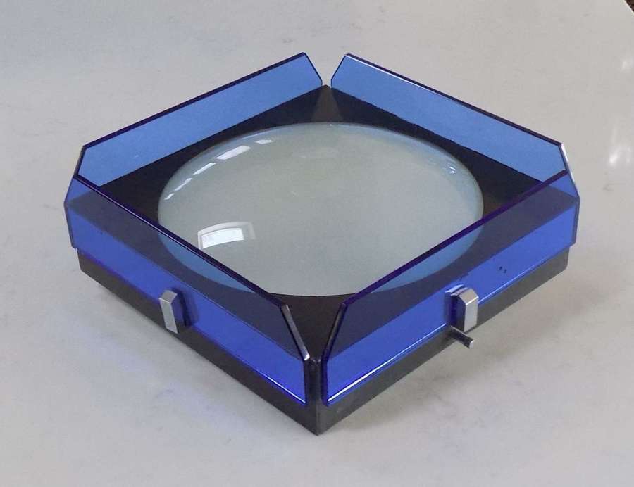 Blue Glass Ceiling Light