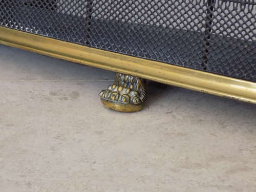 19Th Century Brass Fireguard.