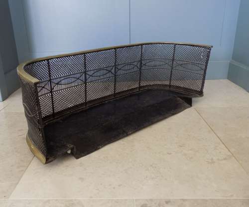 19Th Century Brass Fireguard.